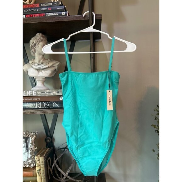Montce Jacelyn One Piece Swimsuit Teal Womens Size XS - Picture 5 of 9